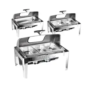 Roll Top Chafing Dishes for Buffet: Catering Food Warmer