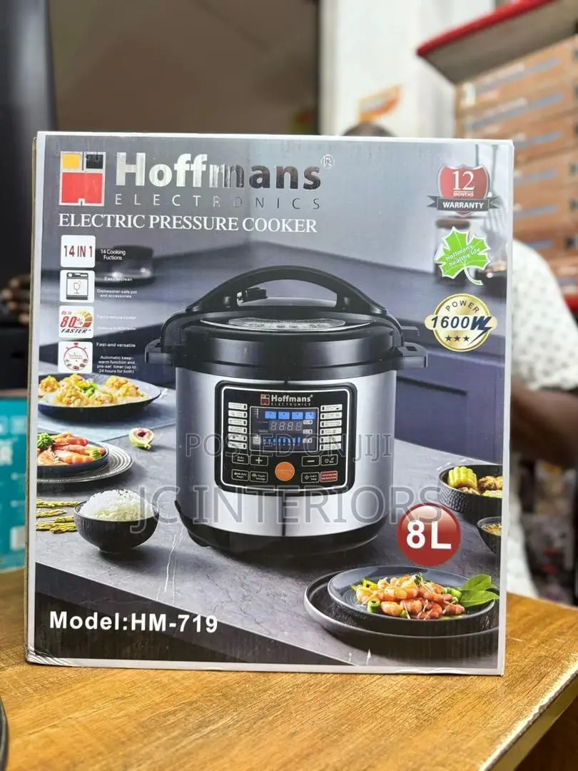 8 Litres Hoffmans Pressure Cooker With Steamer at 320,000 Ugx.