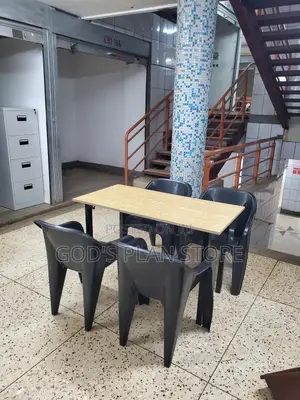 Restaurant Plastic Chairs and Table(Wooden)