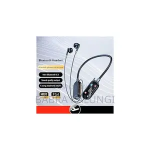  Color Screen Headset Led Battery Hanging Neck Design for Sports
