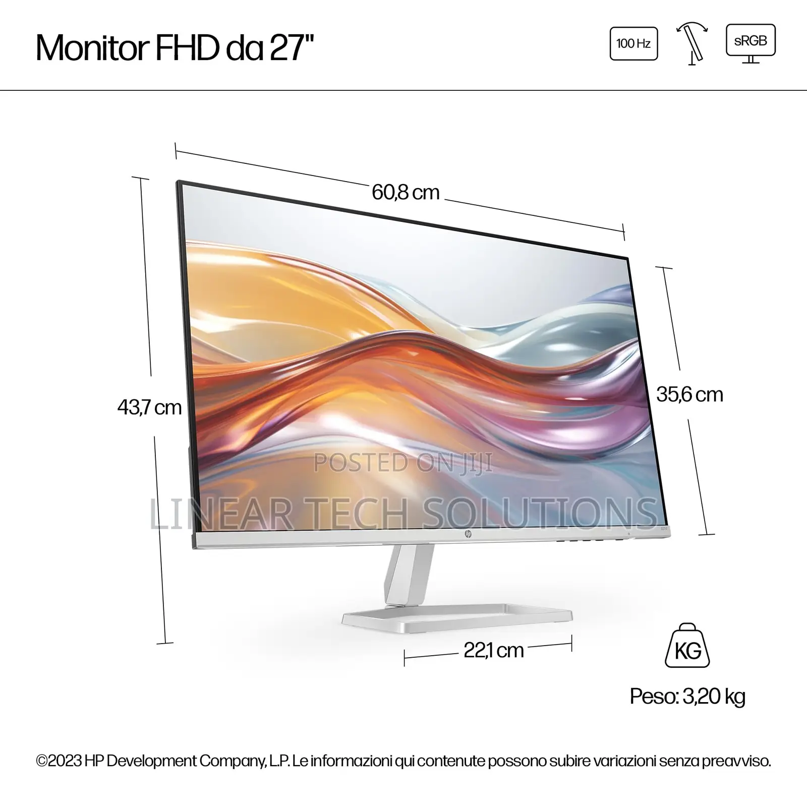Hp Series 5 27 Inch FHD Monitor - 527sf, 27inch(68.6 Cm),Fhd