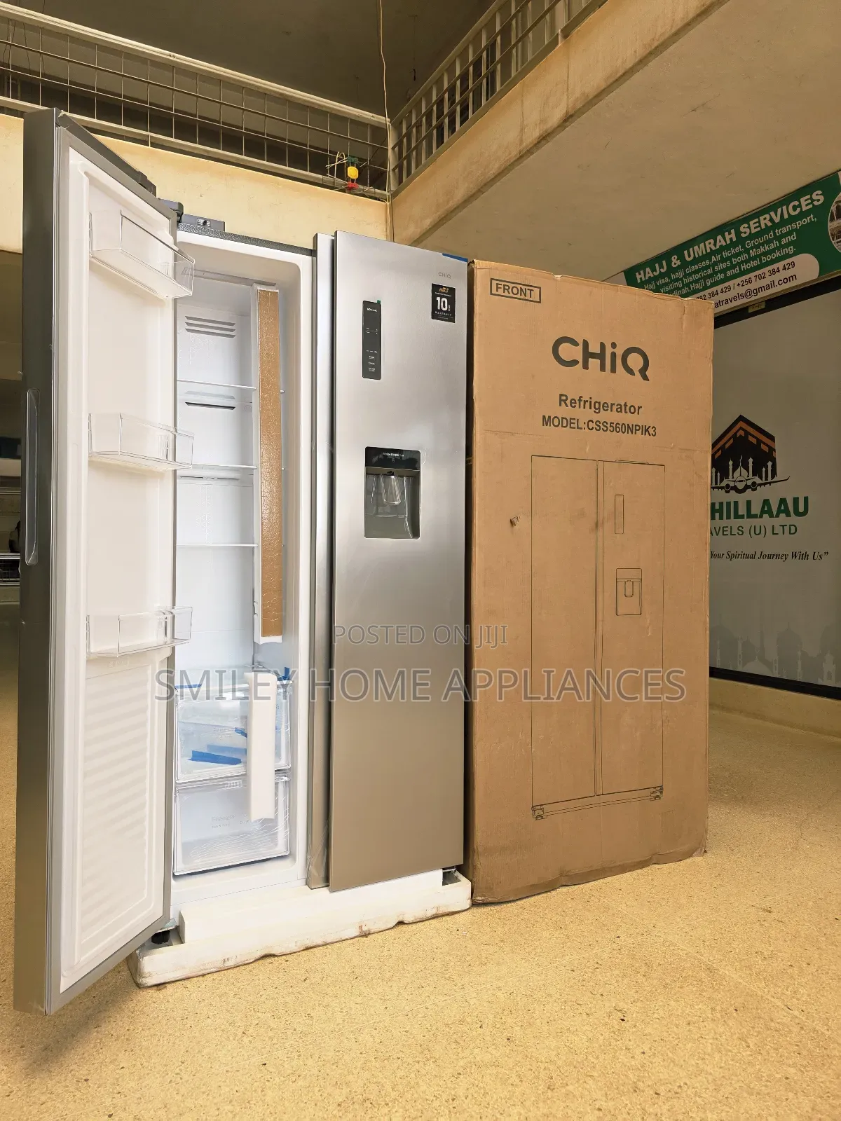 Newly Discounted 560ltrs Chiq Side by Side Fridge With Water Dispenser