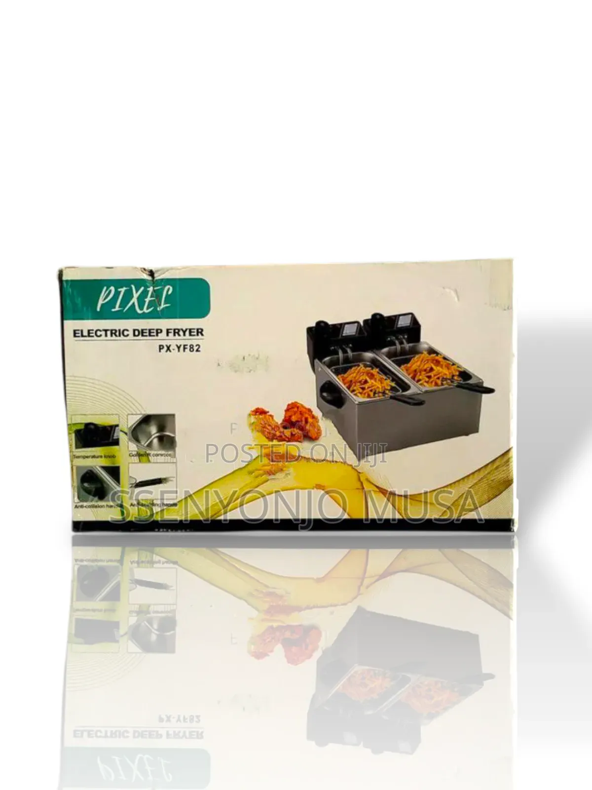 Pixel Double Deep Fryer - 2000w X 2, 220-240v, 3+3l Capacity