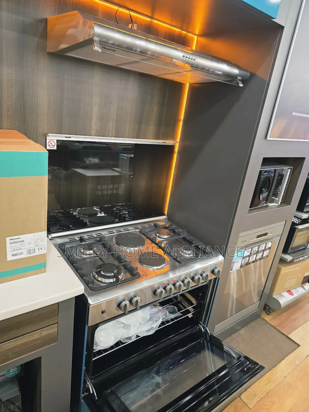 90cm by 60cm Stainless Steel Hisense Cooker at 20% Discount Price Sales