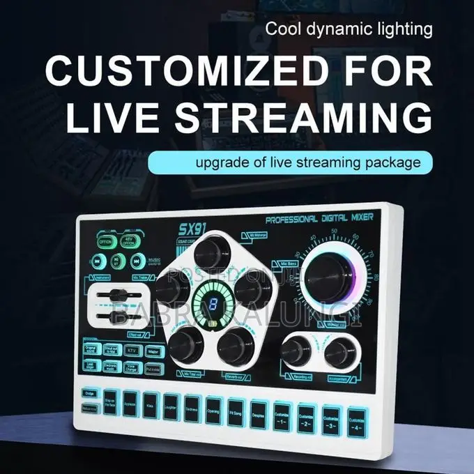 Sx91 Live Sound Card Usb Sound Mixer Professional