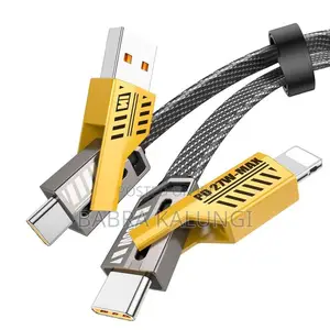 Cheetah Ca-1300 Metal Usb Fast Flat Wire Charging 2to2 Cable