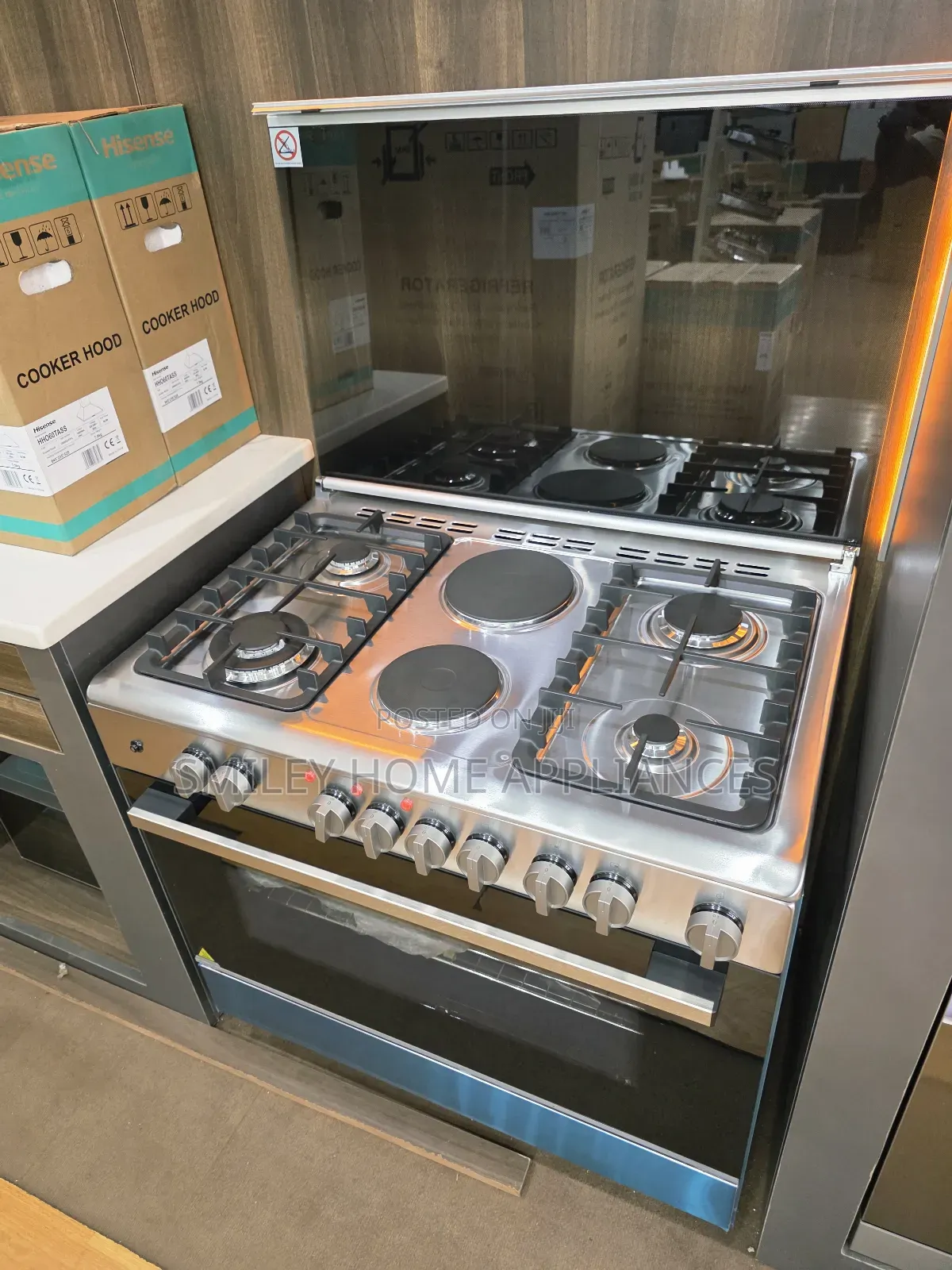 Stainless Steel Hisense 90cm by 60cm Cooker Oven at 20% Discount Sales