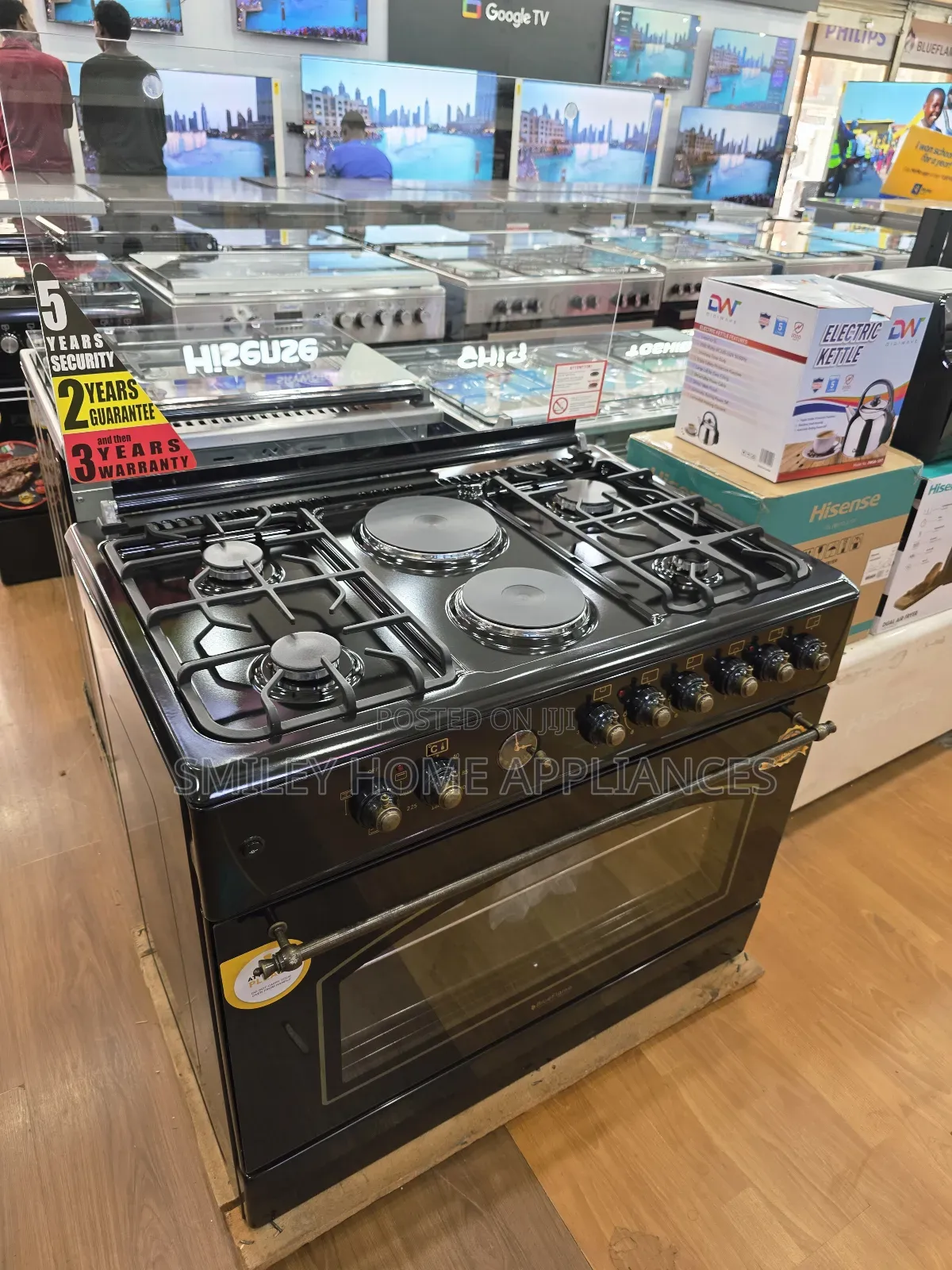 Rustic Series Blueflame 90cm by 60cm Cooker Oven Black Color at Discount