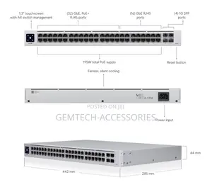 Ubiquiti Networks Unifi 48-Port Gigabit Poe+ Compliant Managed Switch