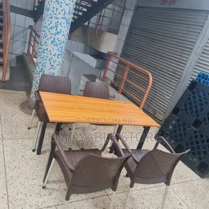 Foldable Wooden Table and Chairs Wooden Table and Plastic Chairs