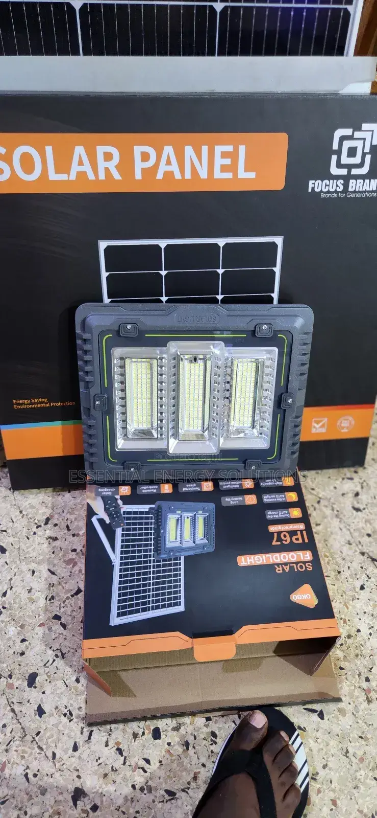 300w Solar Flood Light (Warm Light)