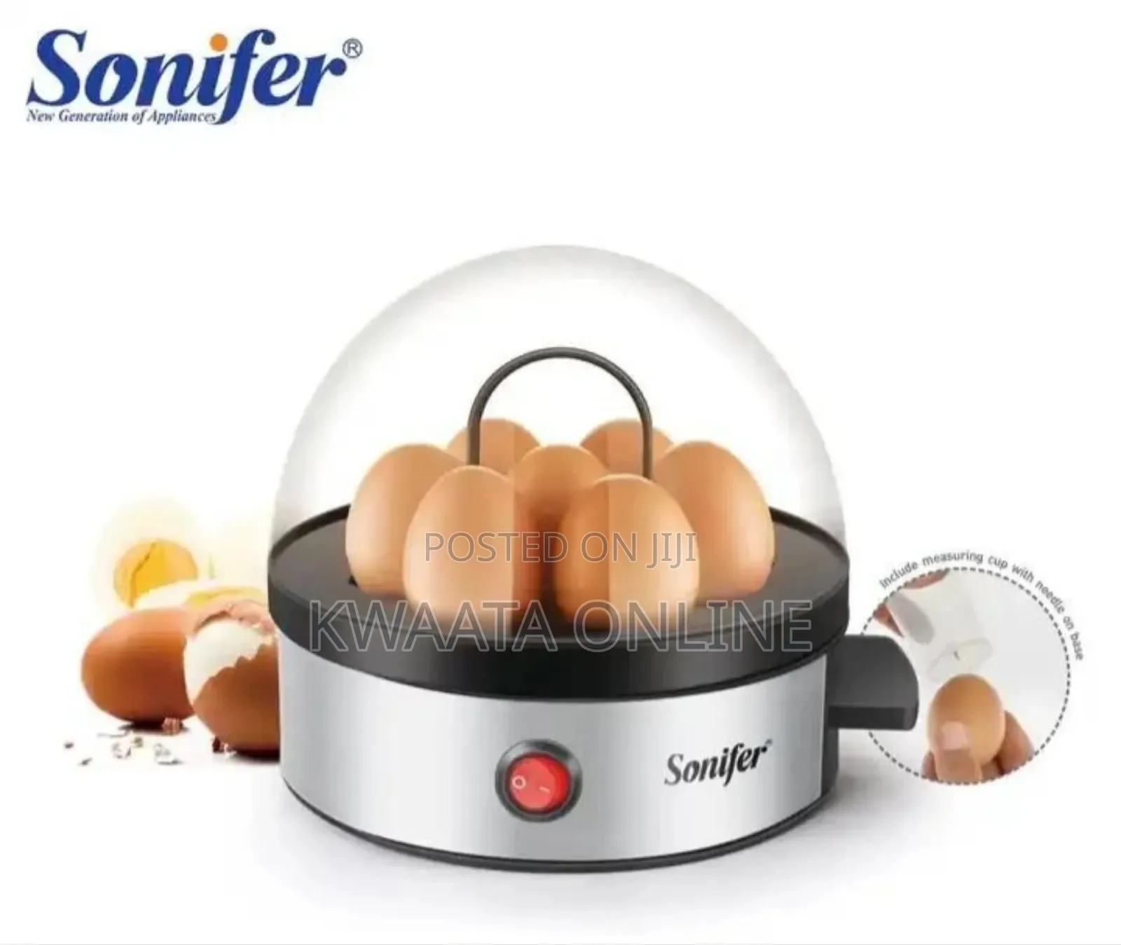 Sonifer Sf-1501, 350 Watt, 7 Egg Cooker, Electric Egg Boiler