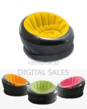 Intex Empire Inflatable Lounge Dorm Camping Bean Bag Chair Lazy Sofa