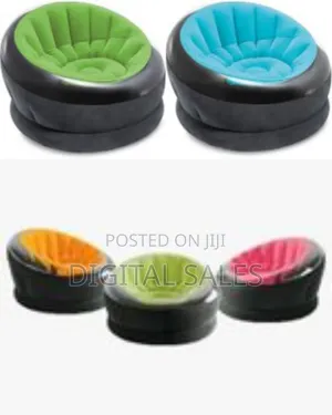 Intex Empire Inflatable Lounge Dorm Camping Bean Bag Chair Lazy Sofa