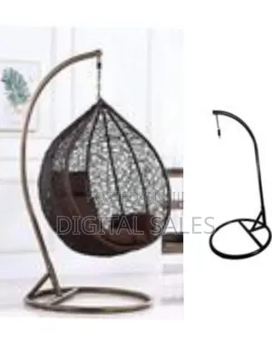 Hanging Basket Chair Ceiling Egg Iron Rattan Single Seater Hammock