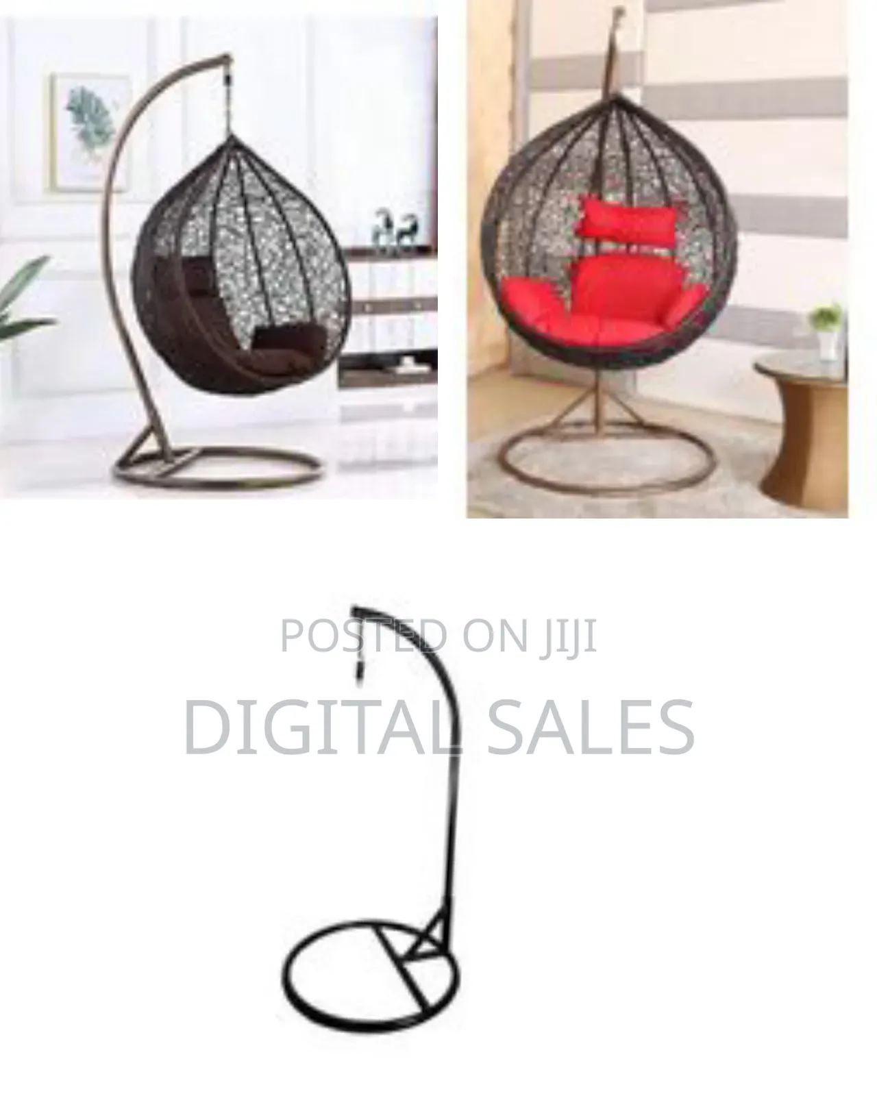 Hanging Basket Chair Ceiling Egg Iron Rattan Single Seater Hammock