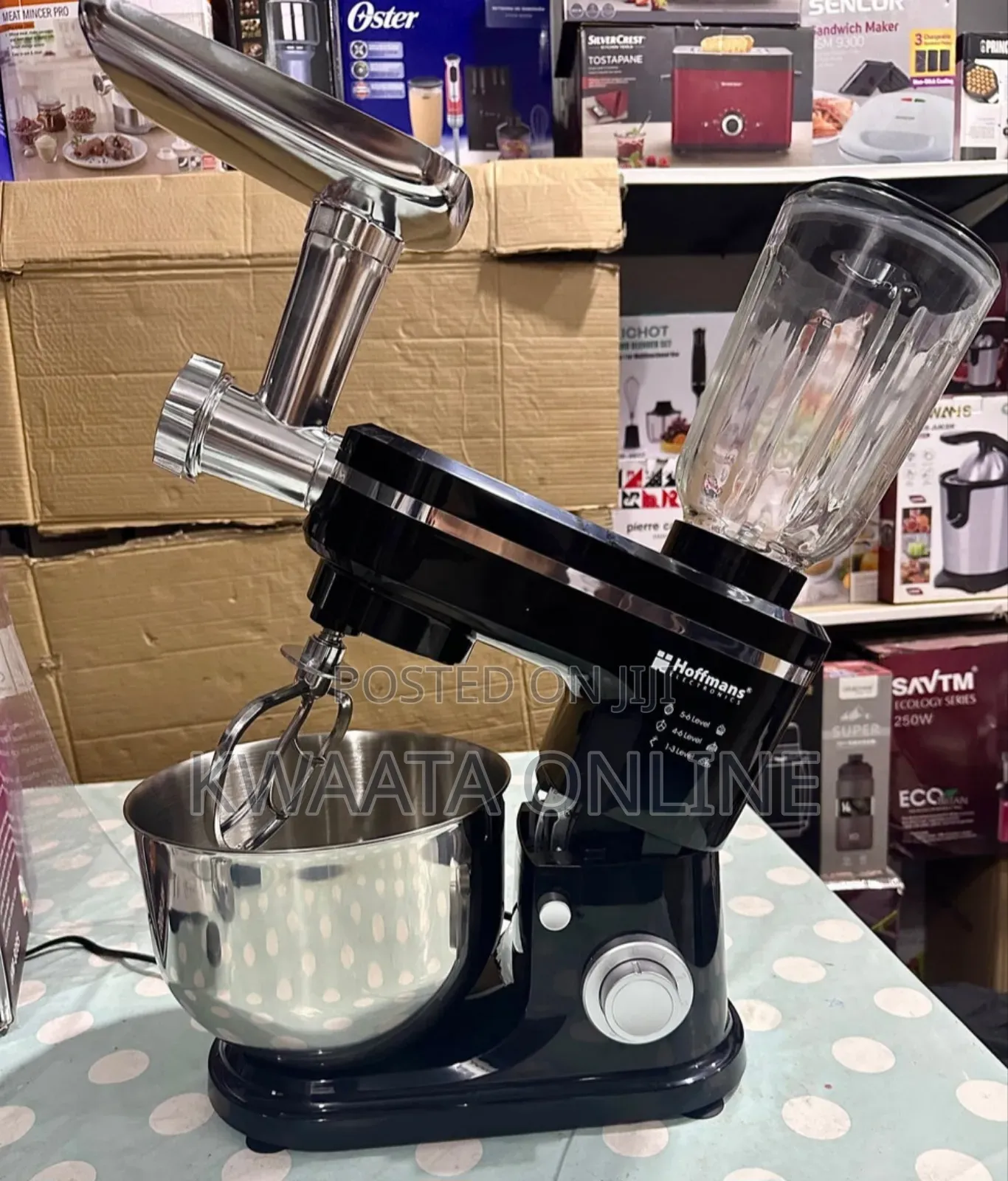 Hoffmans 3 in 1 Multi-Function Mixer, Meat Grinder, Juicer, Hm-8085