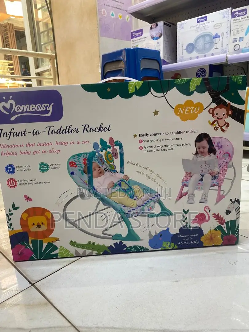 2 in 1 Toddler Baby Rocker – Adjustable and Cozy Toddler Baby Rocker
