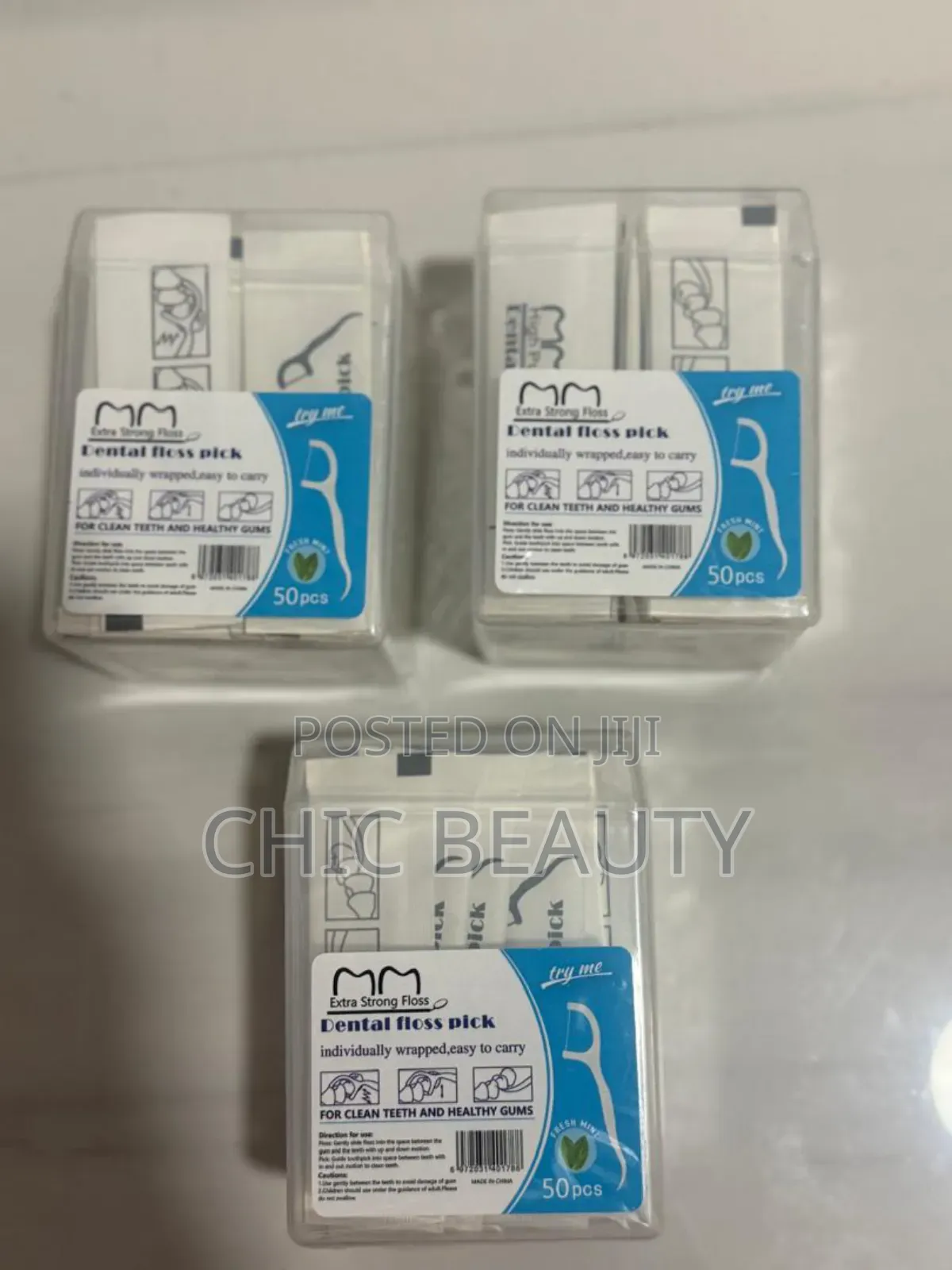 Extra Strong Dental Floss Pick 50 Piece In A Pack