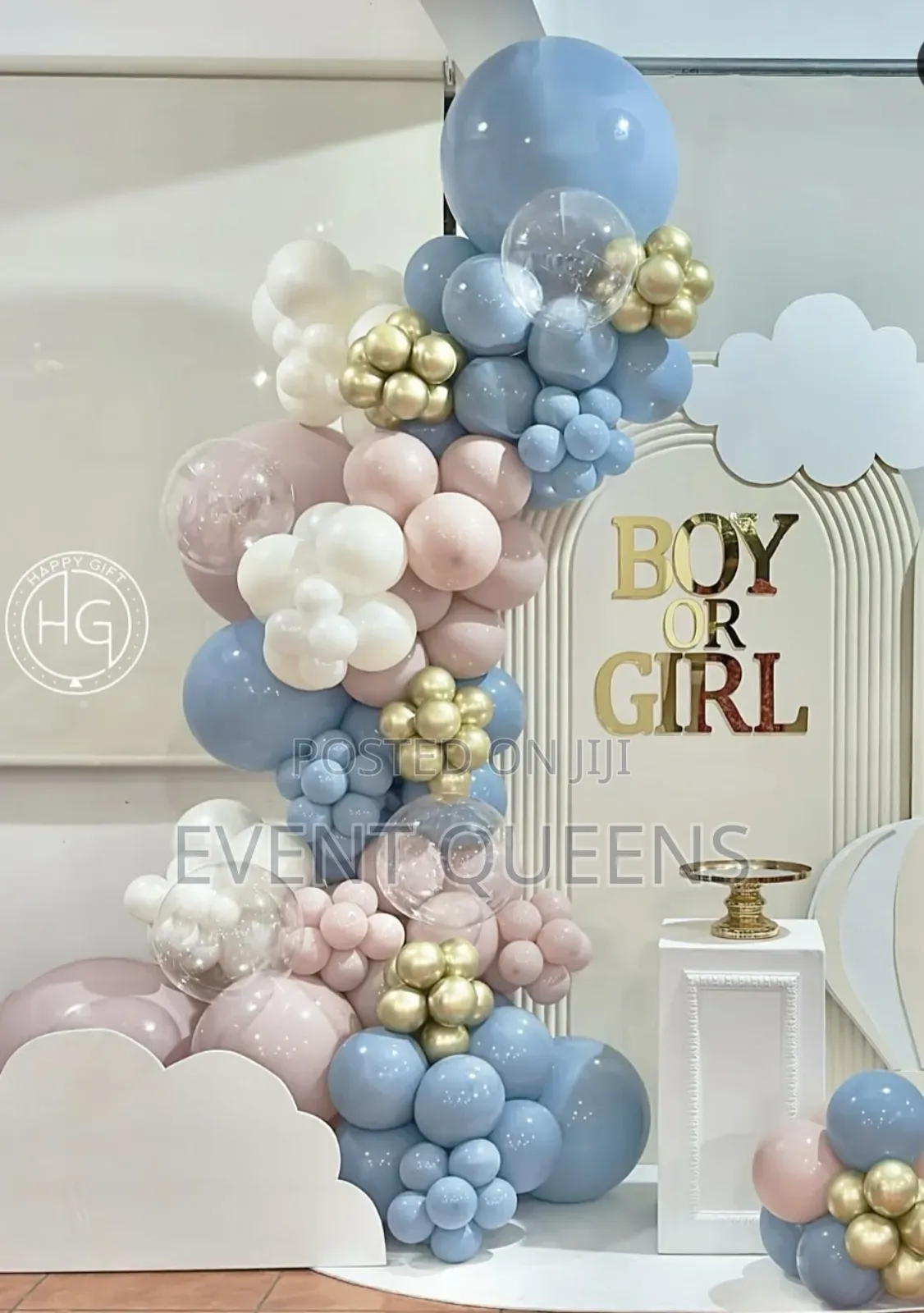 Gender Reveal Backdrop and Birthday Photo Booth