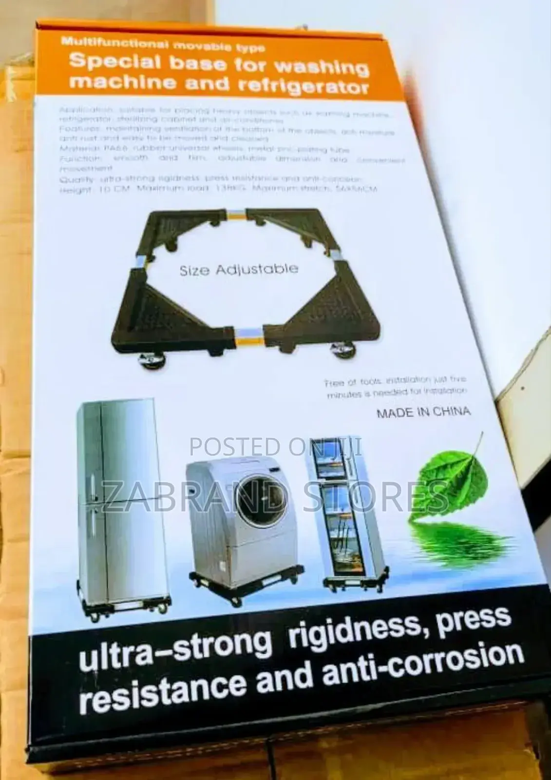 Movable/Adjustable Fridge/ Washing Machine Base
