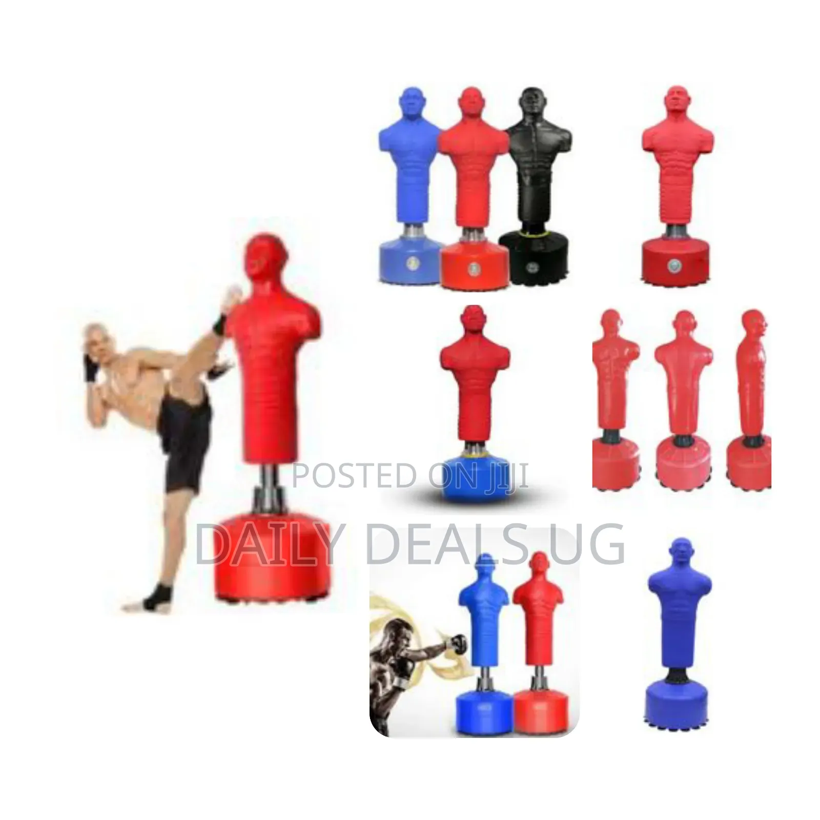 Professional Standing Punching Kick Boxing Man Body Human Shape