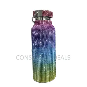 Dazzling Stylish Rhinestone Stainless Steel Water Bottle