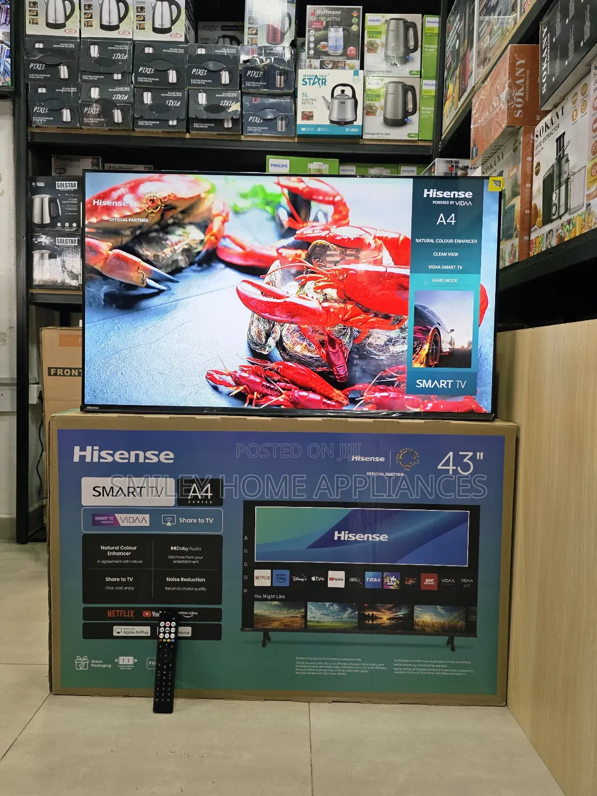 Hisense 2025 A4 Series 43inches 1080p 43a4qs Vidaa Smart at 20%Discount