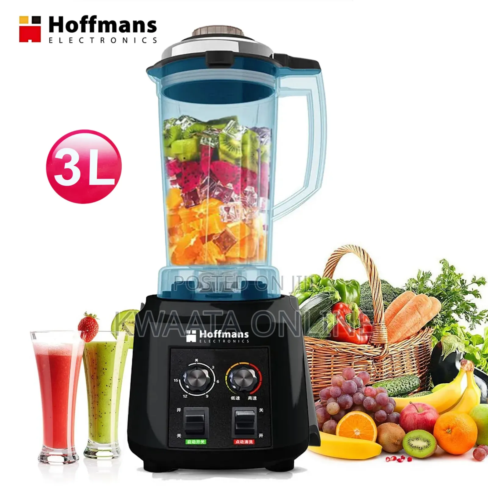 3l Hoffmans Multifunctional Wall Breaking Blender 4800w Hm - 2070