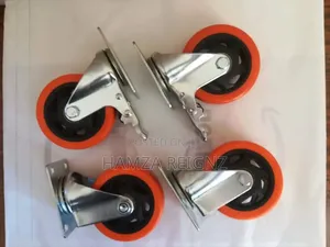 Caster Wheels 4 Inch, Orange,