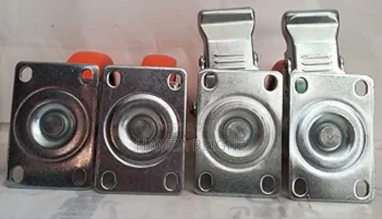 Caster Wheels 4 Inch, Orange,