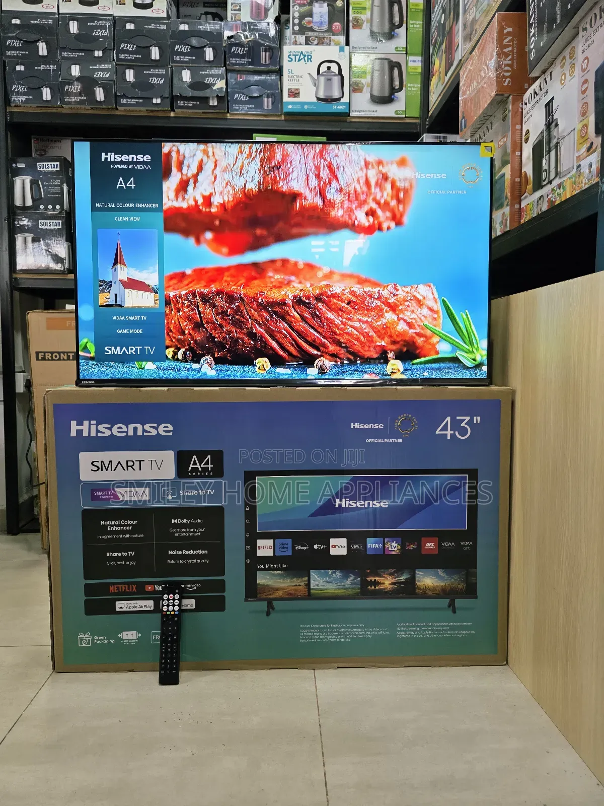 2025 New Look Hisense 43inches 43a4qs A4series Vidaa Smart Tv at Discount