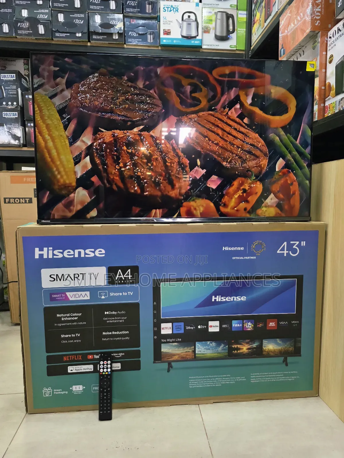Hisense New Look 43a4qs A4series 1080p Full-Hd 43inches Vidaa Smart Tv
