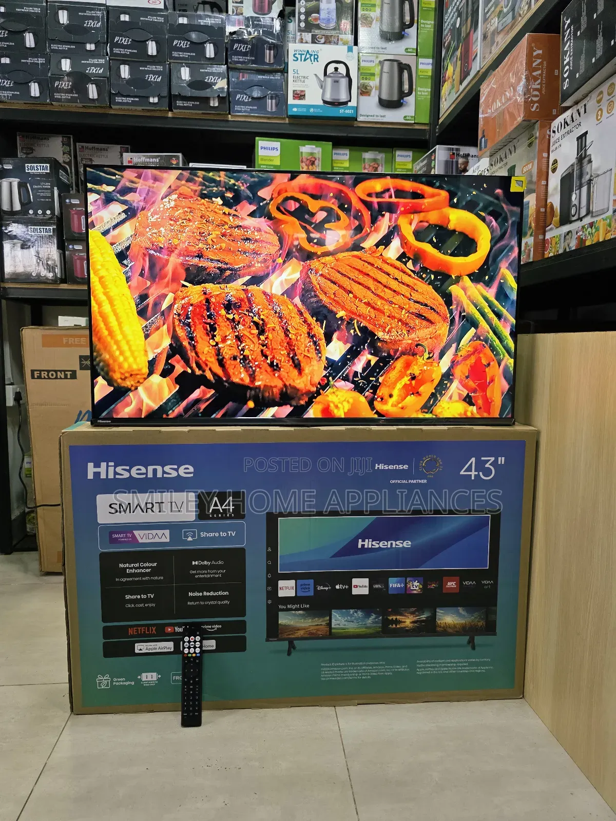 Hisense New Look 43a4qs A4series 1080p Full-Hd 43inches Vidaa Smart Tv