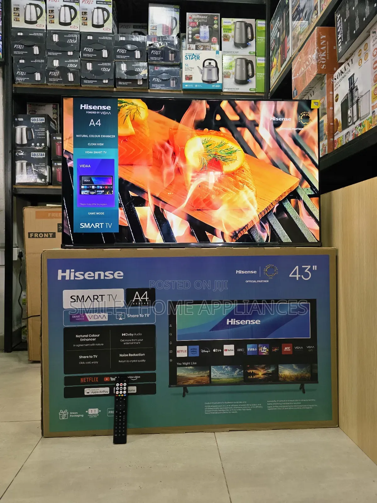 Brand New Hisense 43a4qs 43inches Smart With a Slick Remote Design