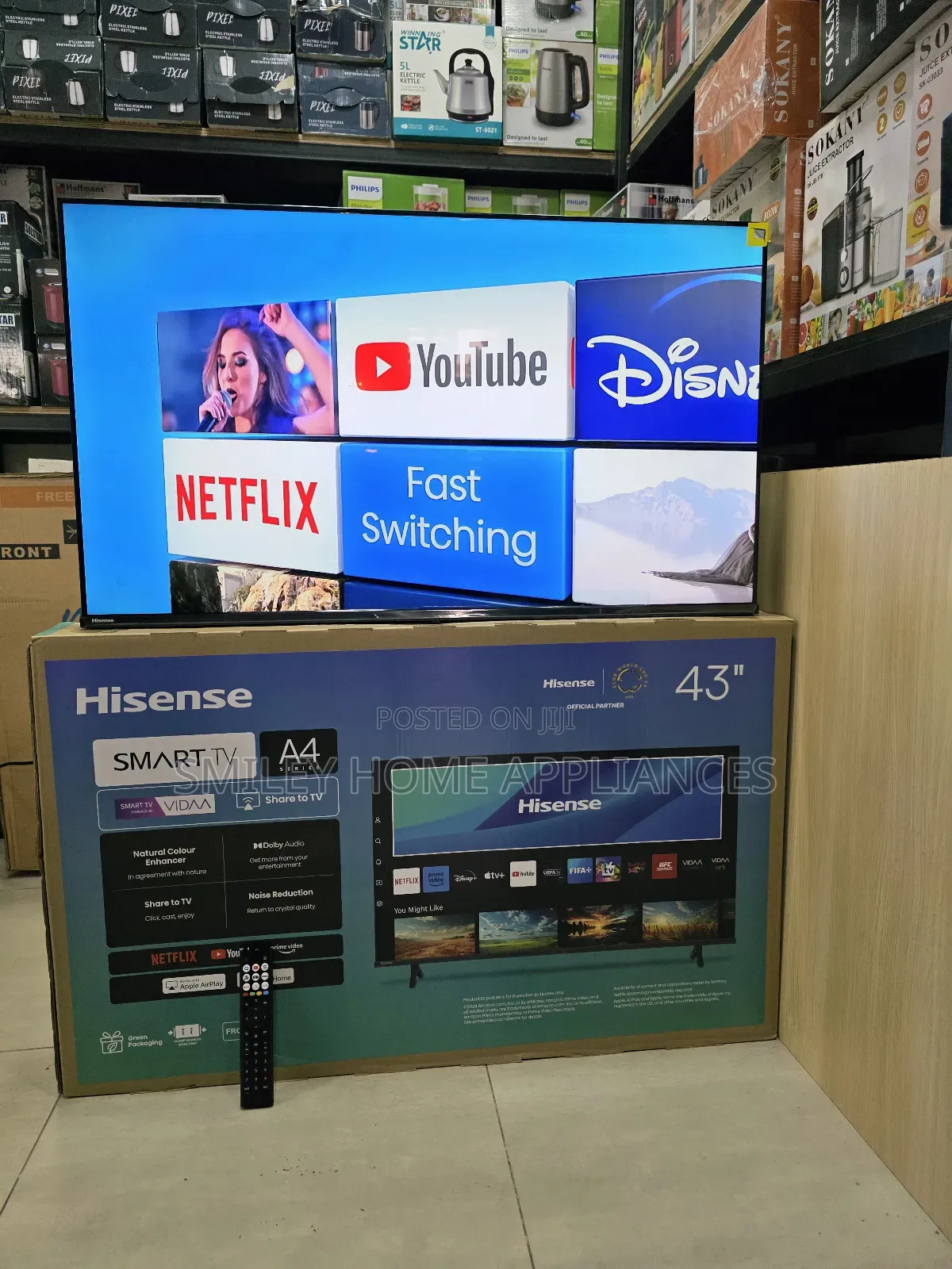 New Look Hisense 43a4qs A4 Series Vidda Smart Tv With a Slick Remote
