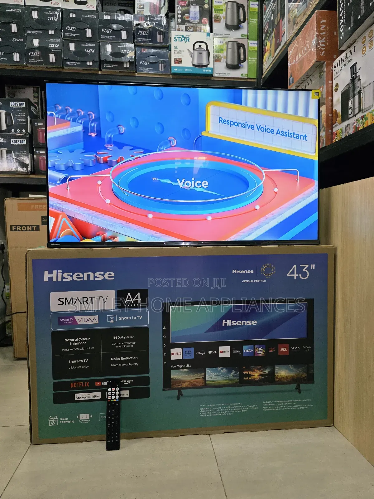 43a4qs A4series Hisense 43inches Vidaa Smart Tv With 3 Years Warranty
