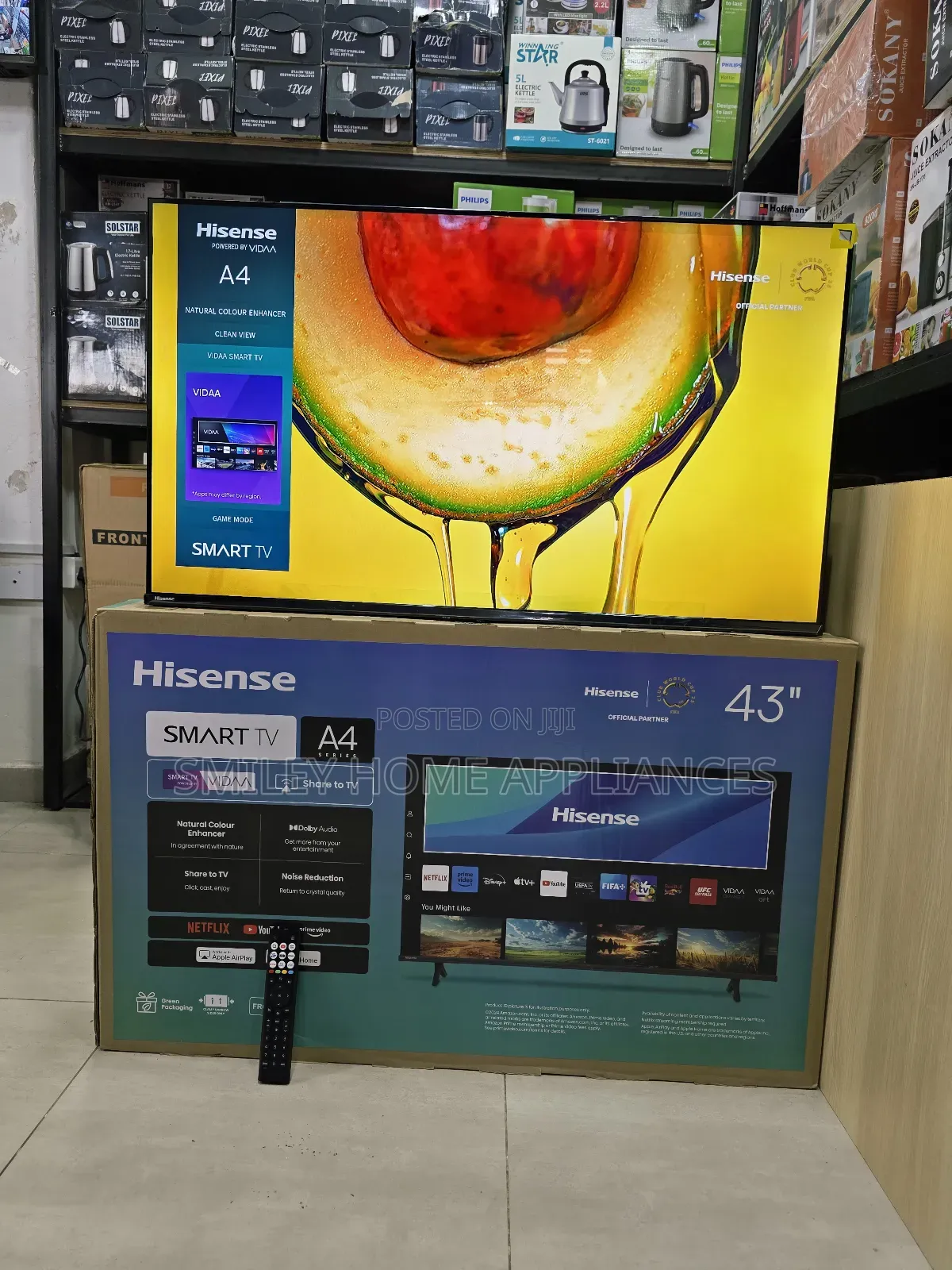 43a4qs A4series Hisense 43inches Vidaa Smart Tv With 3 Years Warranty
