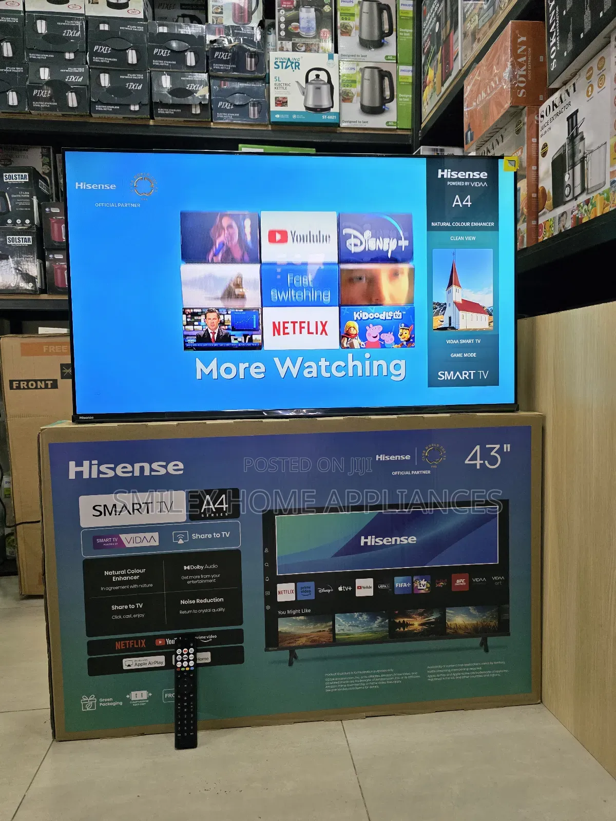New Look A4 Series Hisense 43inches 43a4qs Vidaa Smart Tv at Discount