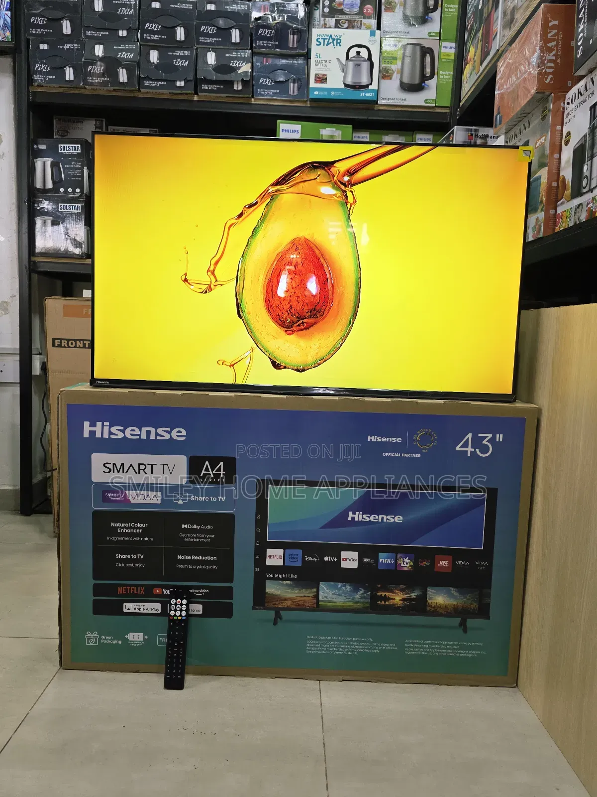 New Look A4 Series Hisense 43inches 43a4qs Vidaa Smart Tv at Discount