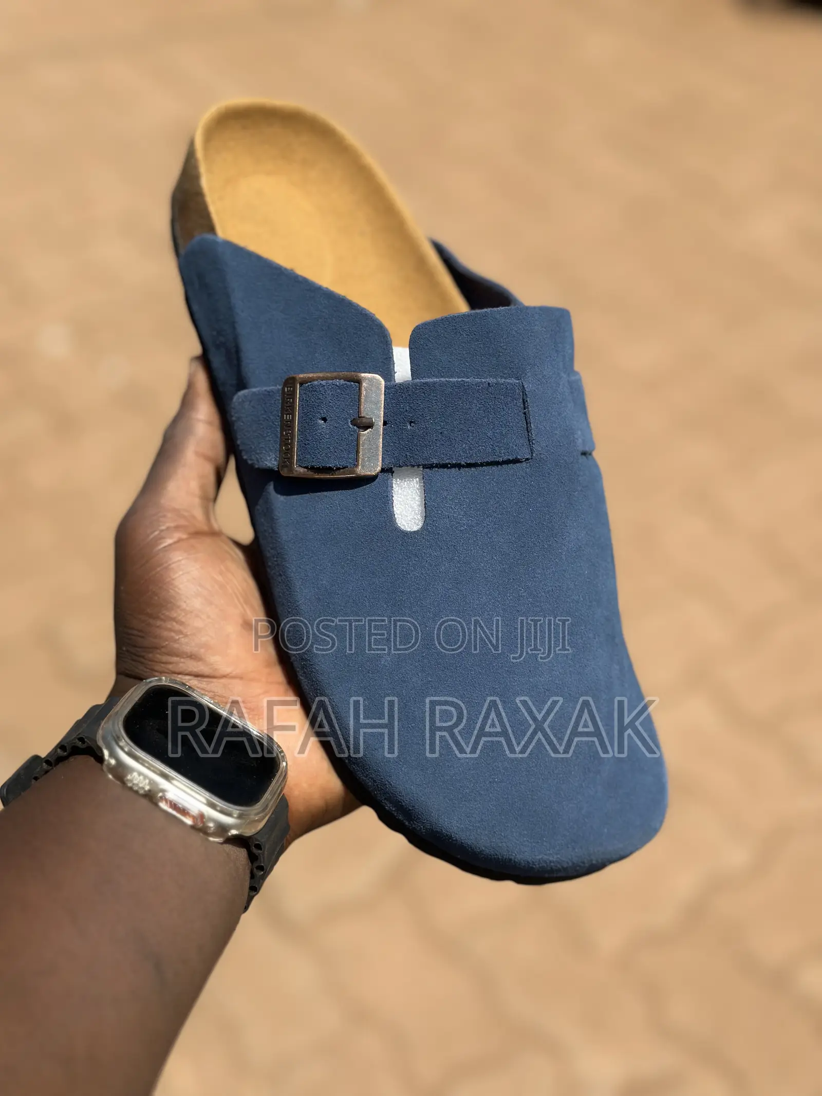 Original Blue Suede Clog Birkenstock Boston Sandals