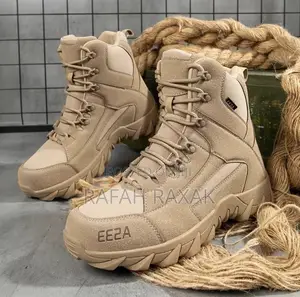 Men’S Khaki A533 Outdoor Tactical Hiking Desert Boots