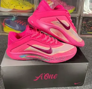 Original Nike A’One “Pink Aura” Basketball Sneakers