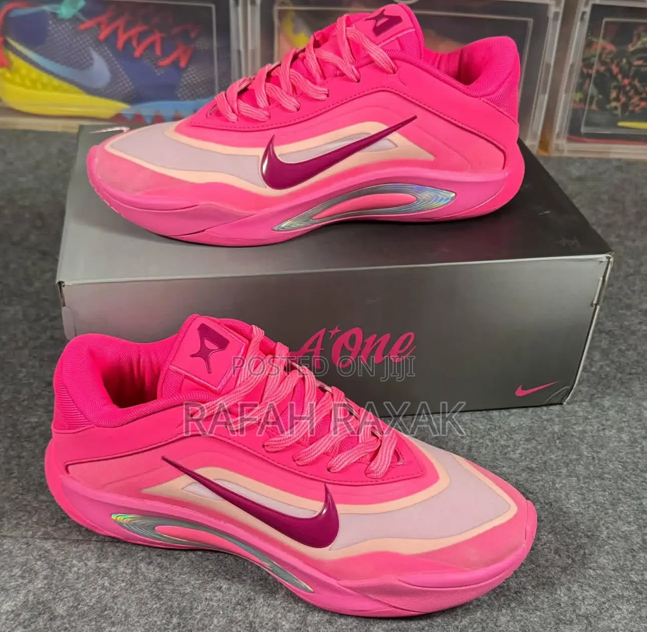 Original Nike A’One “Pink Aura” Basketball Sneakers