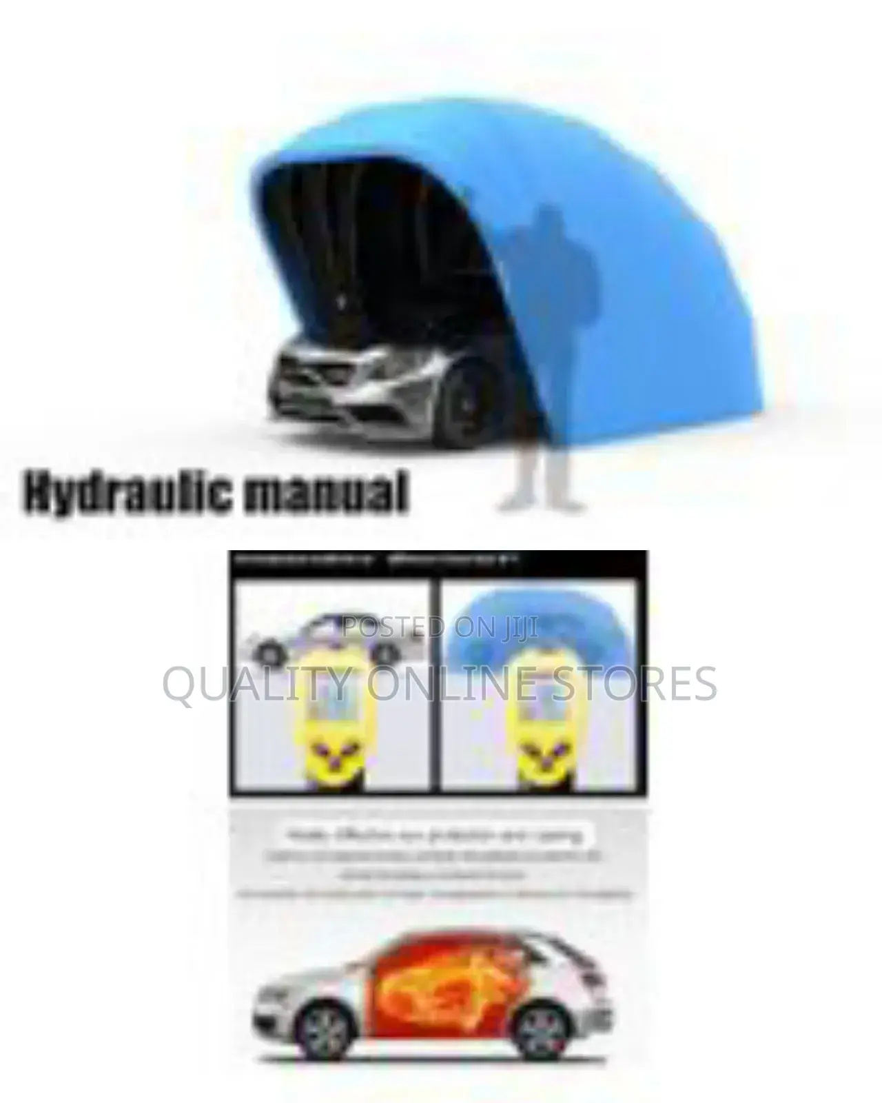Folding Retractable Outdoor Car Shelter Tent,Portable Semi-Automatic 0