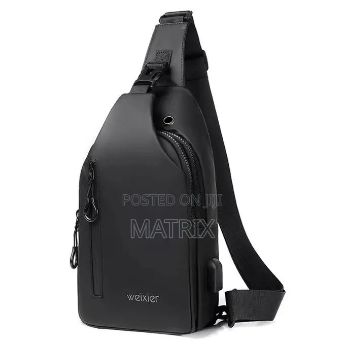 Casual Shoulder Chest Crossbody Bag - Black