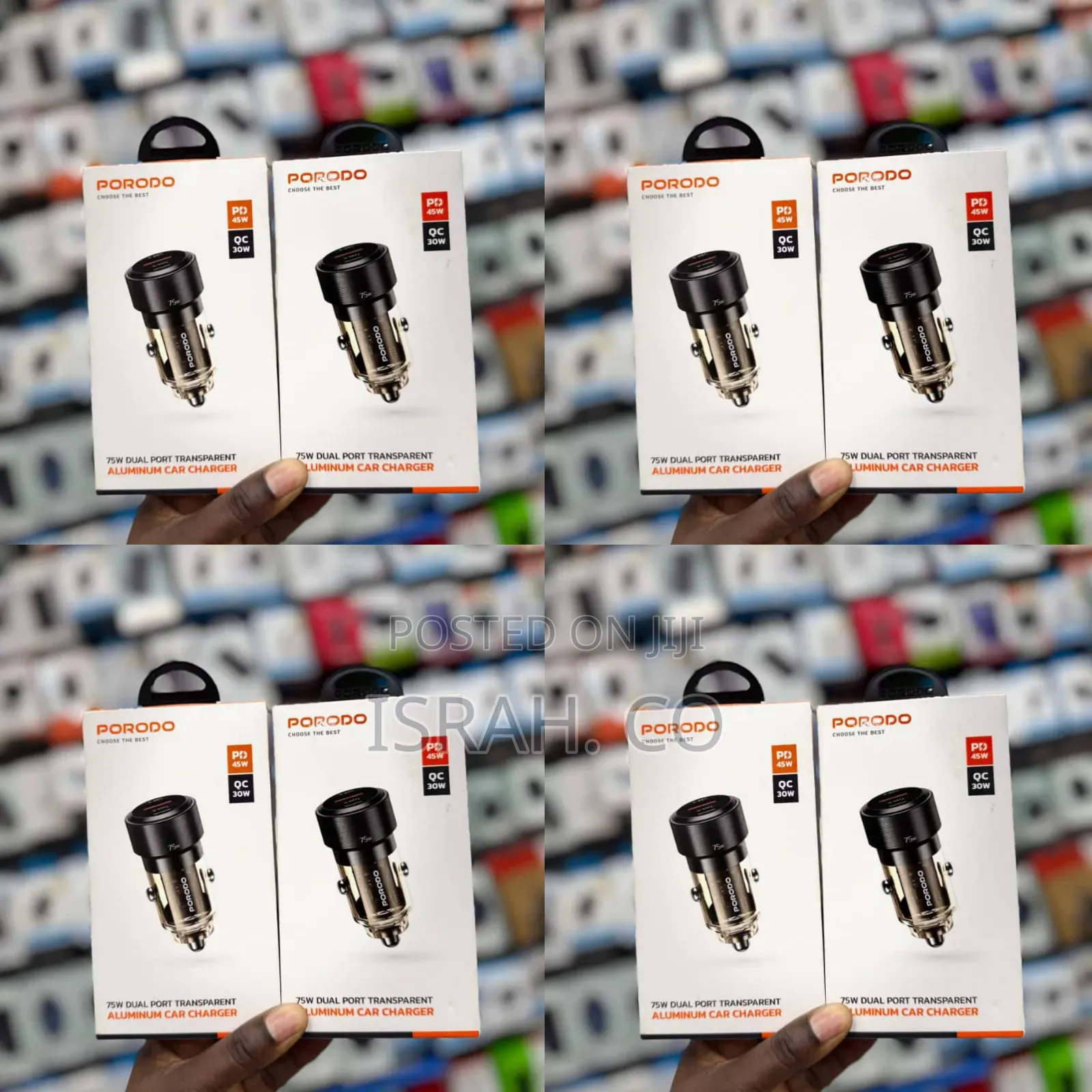 Porodo Aluminum Car Charger.