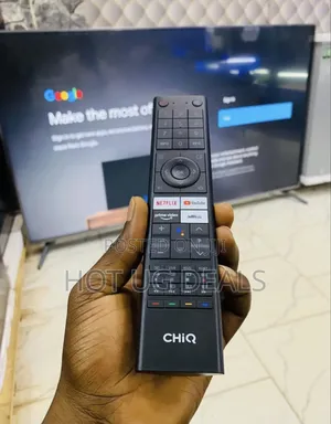 Chiq 75 Inches Led 4k Qled Google Tv With Hey Google - 3years Warranty