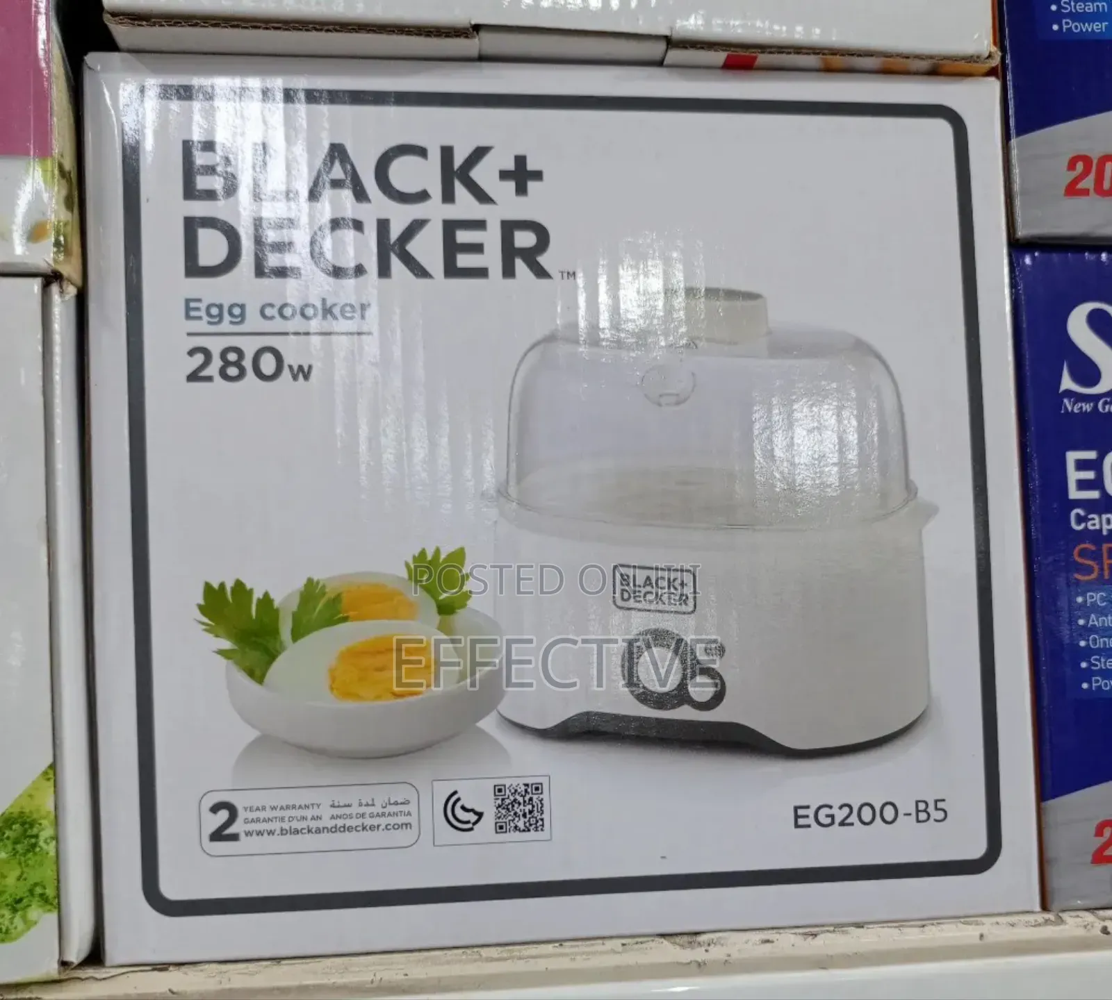 Black+Decker Egg Cooker, Model Eg200-B5