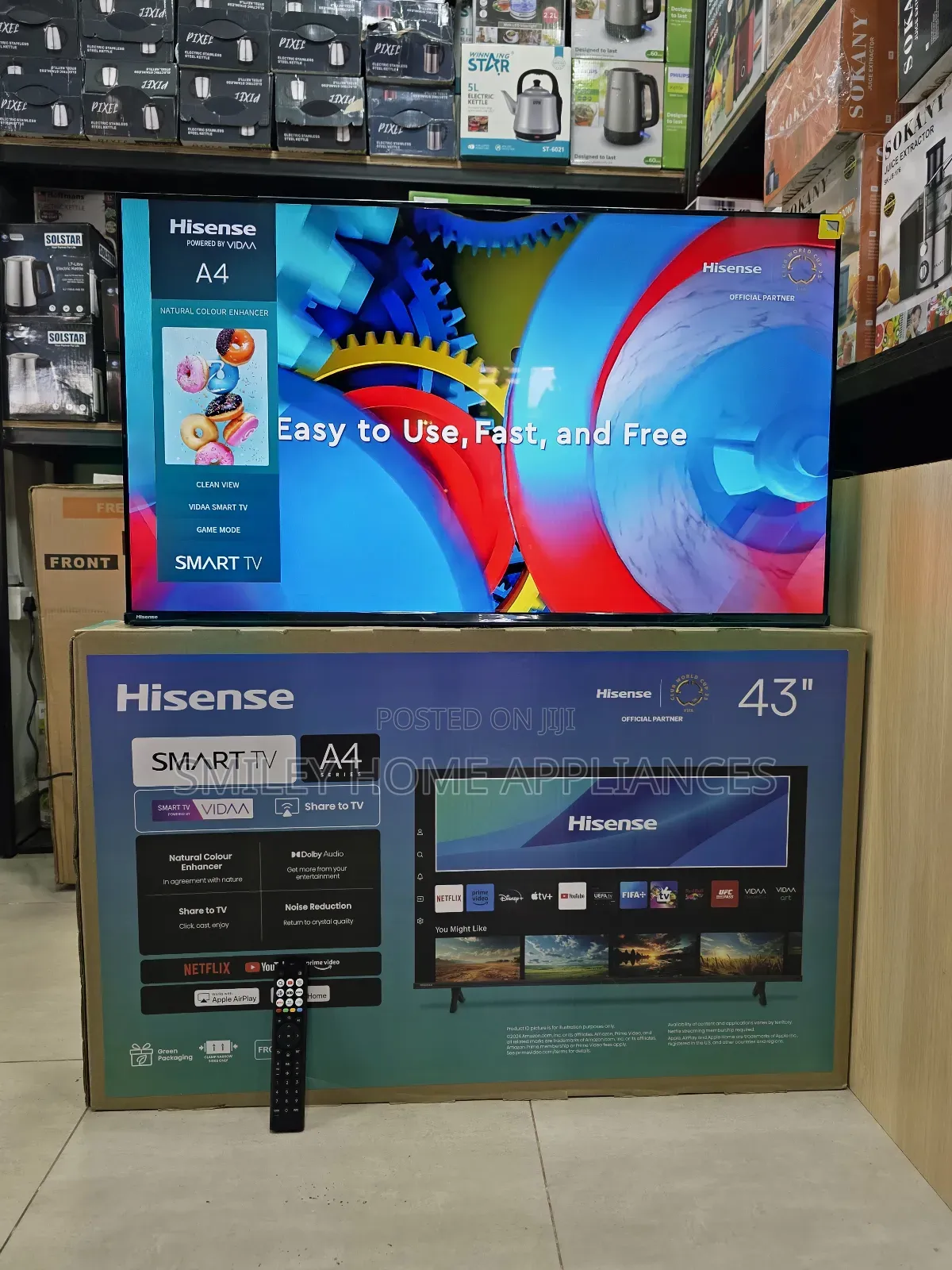 Newly Discounted Hisense Smart Vidaa Smart Tv A4 Series 43a4qs